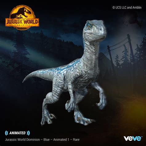 Jurassic World Dominion — Blue. Blue springs into action with four