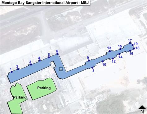 Montego Bay Sangster Mbj Airport Terminal Map