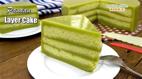 Pandan Layer Cake Mykitchen101en Youtube