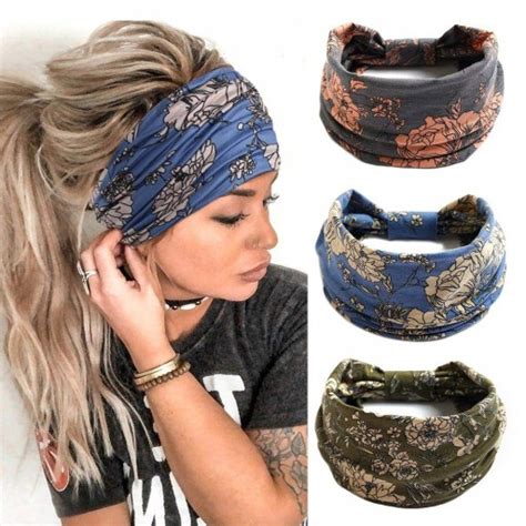 3X Opaska do włosów GŁOWĘ szeroka HAIR BAND TURBAN za 34 70 zł z