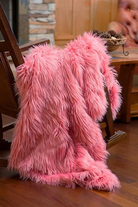 Pink Faux Fur Blanket