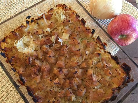 Vegan Potato Sauerkraut Casserole Your Moms Vegan