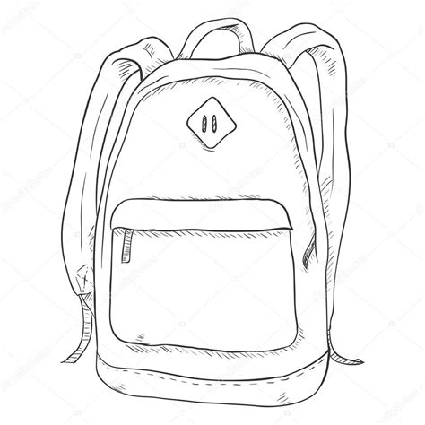 Backpack Sketch Drawings At Keith Rivera Blog