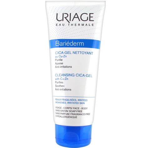 Урьяж Барьедерм Цика-Гель Cu-Zn очищающий Uriage Bariederm Cica-Gel ...