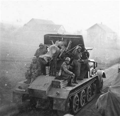 8 8 Cm Flak 18 Selbstfahrlafette Auf Zugkraftwagen 12t SdKfz 8 Rear