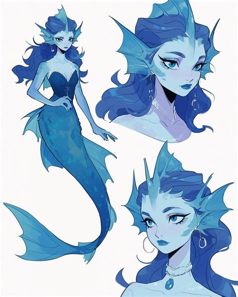 mermaid character design artofit