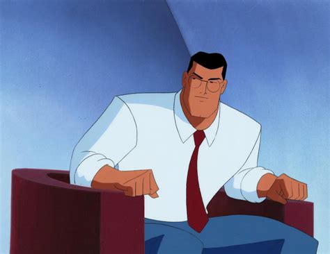 dc comics studio artists superman  animated series original cel