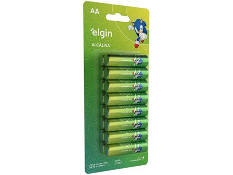 Pilha Alcalina AA Blister Elgin 1 5V 16 Unidades Pilhas Magazine Luiza