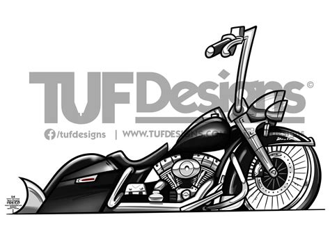 Black Cholo Style Bagger Motorcycle Lowrider Biker Digital Art Etsy