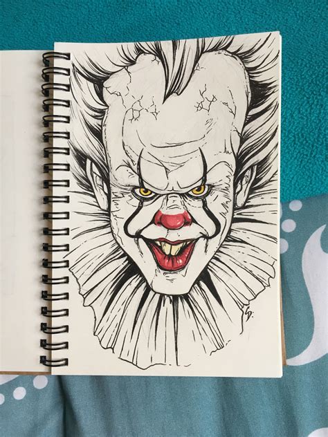 Pennywise The Clown Drawing at PaintingValley.com | Explore collection of Pennywise The Clown ...