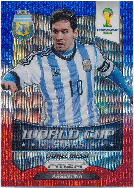 目立った傷や汚れなしLionel Messi 2014 Panini Prizm FIFA World Cup Brazil Stars