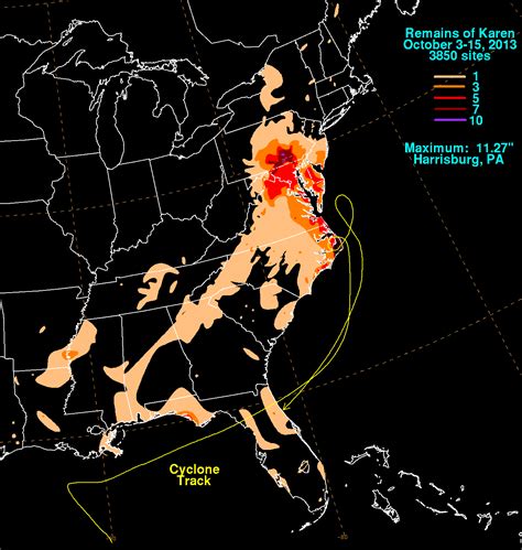 Tropical Storm Karen - October 3-15, 2013