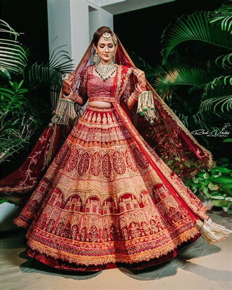 Real Brides Who Wore The Prettiest Red Lehengas In In