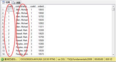 Sqlserver学习笔记 表连接查询 交叉连接、内连接、左连接、右连接