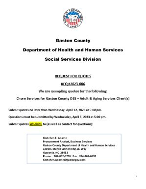 Fillable Online Gaston County Department Of Health And Human Services