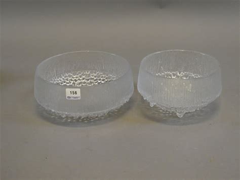 Ultima Thuel Iittala 2 st skålar Diam 15 resp 19 cm Auktionshuset i