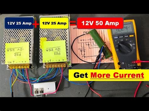 Connect Power Supplies In Parallel To Get More Current Youtube