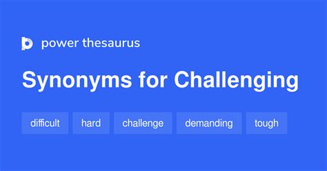 Challenging Synonyms 2 694 Words And Phrases For Challenging