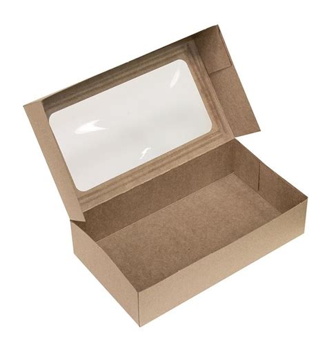 Folding Carton Auto Lockpop Up Window Bakery Box Kraft 8 34