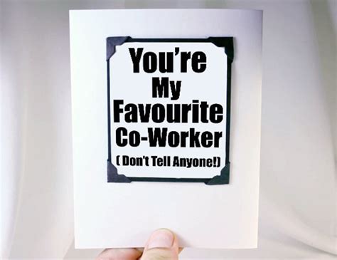 Co Worker Card co Worker Thank You Card. Card for Coworkers. Funny Card ...