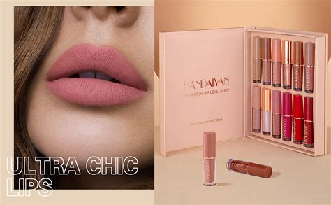10Pcs Matte Liquid Lipstick With 2 Glitter Lipstick Makeup Set Matte Nude Liquid Long Lasting