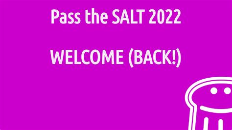 Pass The Salt 2022 Launching Talk Speaker Deck