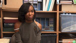 Ebony Shoplifter Gets Some Good Sex From Security XXX Dessert