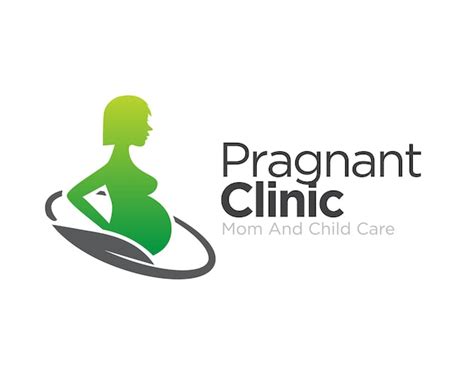 Premium Vector Pregnant Clinic Care Logo Designs For Medical And