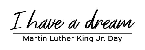 I have a dream - MLK quote. Vector illustration, minimalist banner with ...