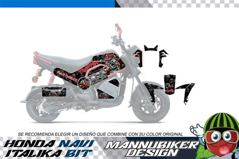 Honda Navi Italika Bit Graficos Calcas Vinil Laminado Glossy Meses