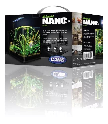 Acuario Nano Largo 14 Lt Equipada Con Lámpara Led Filtro Int Envío gratis