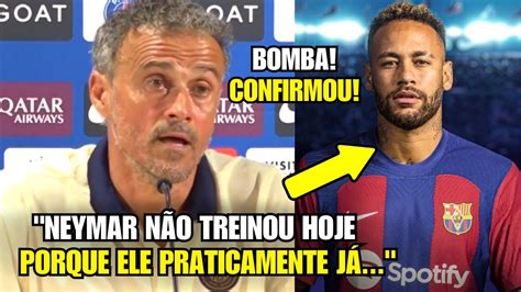 EITA TÉCNICO DO PSG MANDA INDIRETA SOBRE FUTURO DE NEYMAR YouTube