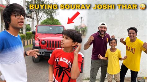 Buying Souravjoshivlogs7028 Thar 😍 Big Surprise 😳 Youtube