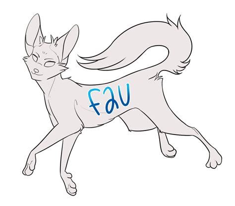 Cat Base F2u By Loafbud In 2020 Warrior Cats Art Drawing Base