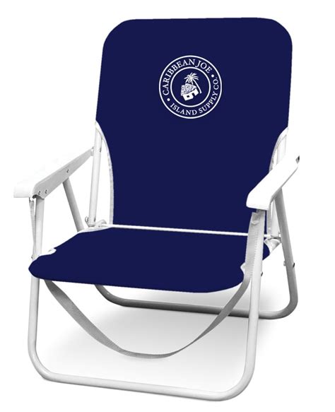 Caribbean Joe Folding Beach Chair Navy Walmart