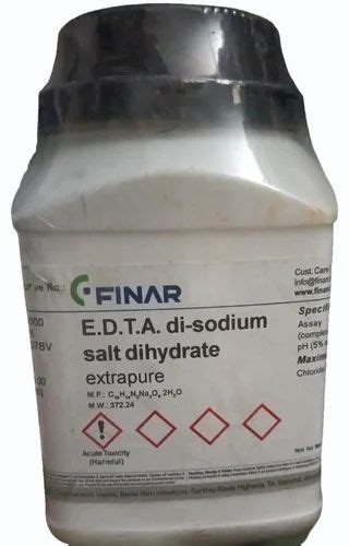 Finar EDTA Di Sodium Salt Dihydrate Extrapure 500 G At Rs 666 Kg In