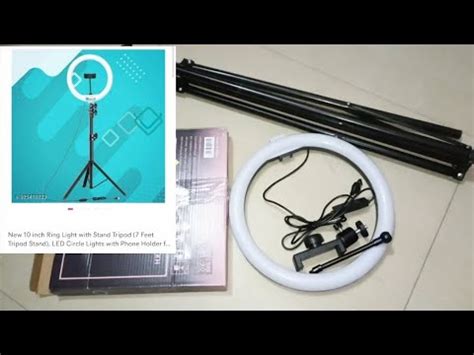 How To Assemble Ring Light With Tripod Youtube