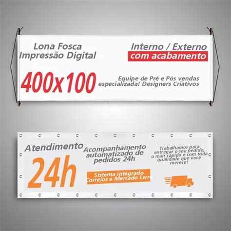 Banner Personalizado Faixa Lona Fosca X Cm