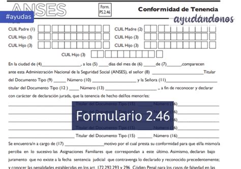 Formulario De Anses Actualizado Septiembre