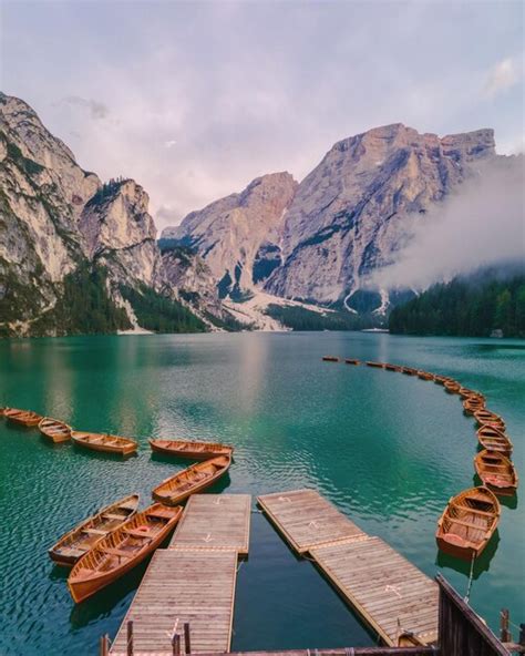 Premium Photo Lake Braies Also Known As Pragser Wildsee Or Lago Di