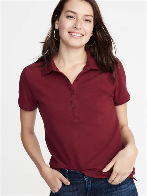 Uniform Pique Polo For Women Old Navy Polo Shirt Women Womens Trendy Tops Navy Polo Shirt