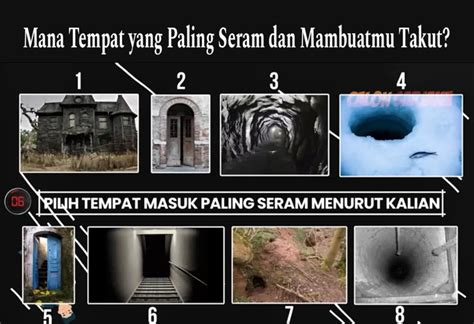 Tes Kepribadian Mana Tempat Masuk Yang Paling Seram Dan Membuat Takut