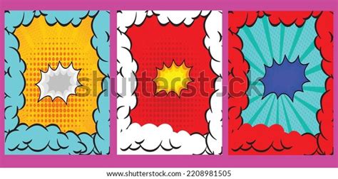 Comic Art Book Cover Design Stock Vector (Royalty Free) 2208981505 ...