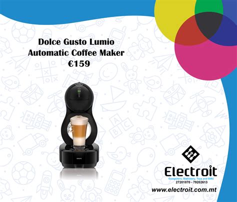 Dolce Gusto Lumio Coffee Machine Electroit