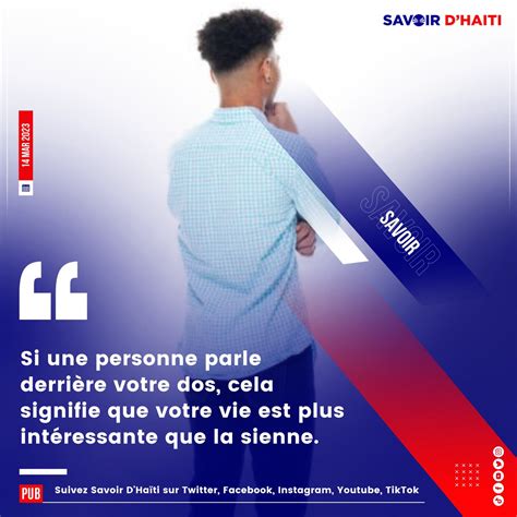 Savoir Dhaïti On Twitter Si Une Personne Parle Derrière Votre Dos