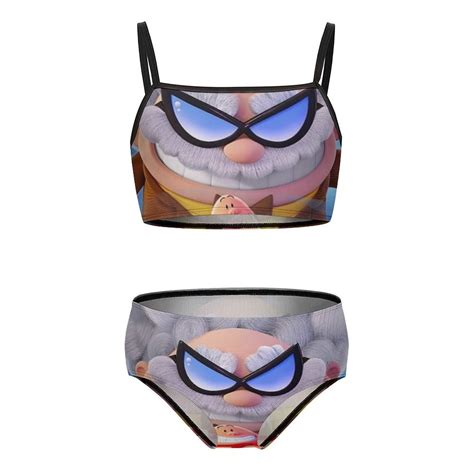 Captain Underpants Girls Bikini Swimsuits Two Piece Beach Bathing Suit Swimwear Y Cm