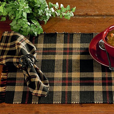 Country Kitchen Table Cambridge Plaid Placemat Kitchen Decor Themes