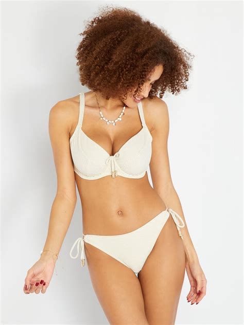 Slip Bikini Sgambato Sans Complexe Beige Kiabi