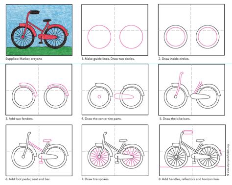 How to Draw a Bike - Art Projects for Kids