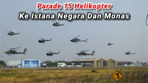 Luar Biasa Parade Helikopter Tni Terbang Formasi Ke Istana Negara